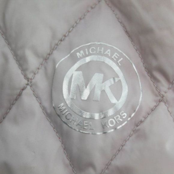 MICHAEL MICHAEL KORS Grey Quilted Down Jacket Size S - Picture 4 of 6